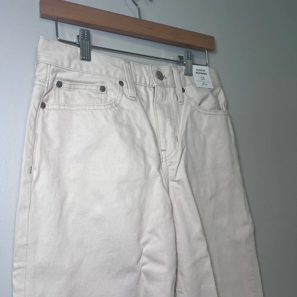 J.Crew‎ Slouchy boyfriend jean in ecru